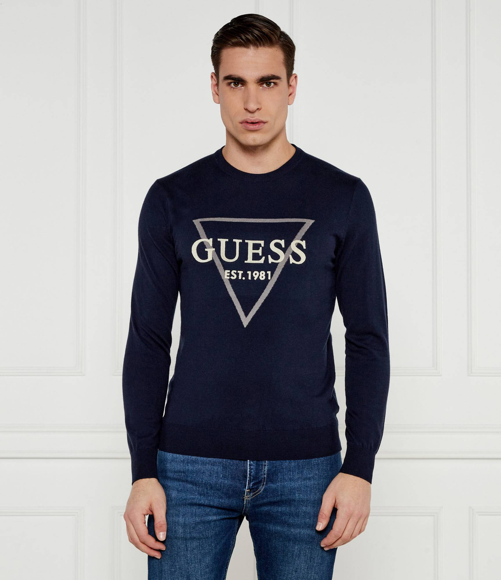 Свитер FABIAN GUESS - темно-синий(M5RR02 Z3KI1)