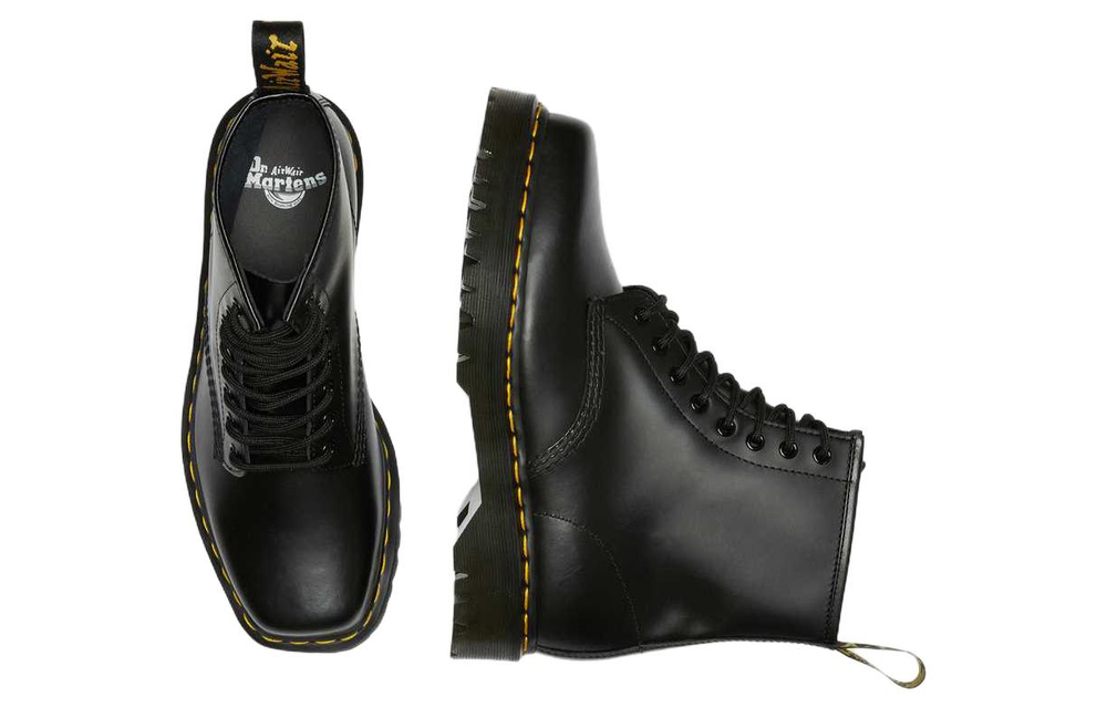 1460 Dr.Martens Bex Squared Toe Leather Lace Up Boot "Black"