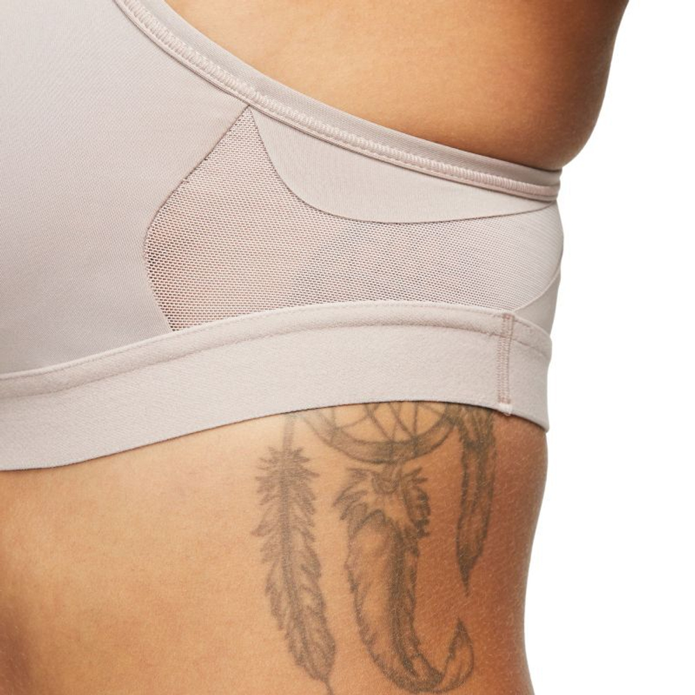 ТОП теннисный Nike Indy Bra V-Neck - diffused taupe/diffused taupe/white