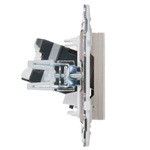 SKANDY Розетка компьютерная RJ45 кат.5E SK-K01Sh шампань IEK