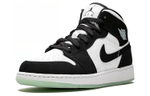 Jordan 1 Mid White Black Teal Tint GS