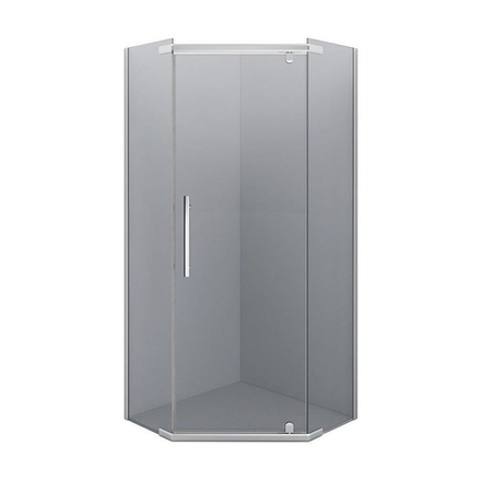 Душевое ограждение IVA E1PC90T 900*900*2000 (пятиугольное) (без поддона) тонированое стекло