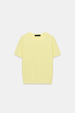 ТРИКОТАЖНЫЙ ТОП С КОРОТКИМИ РУКАВАМИ — ZARA