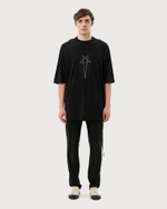 RICK OWENS DRKSHDW ФУТБОЛКА ЧЕРНАЯ LIDO JUMBO