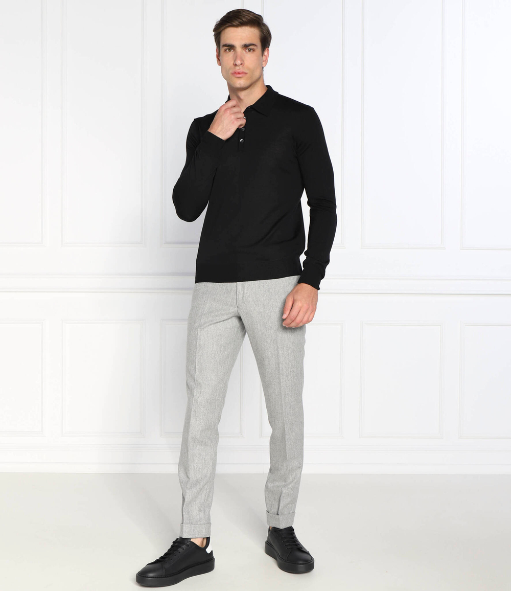 Хлопковый свитер ruben полоshirt ls Oscar Jacobson - черный(67578023)