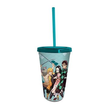 Стакан с крышкой Клинок рассекающий демонов Tumbler with straw 470мл Group ABYTUM041