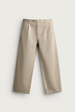БРЮКИ ЧИНОС RELAXED FIT СО СКЛАДКАМИ — ZARA · 2003/302
