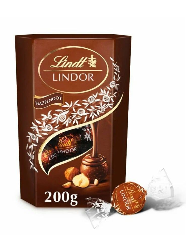 Конфеты Lindt Lindor Hazelnut с лесным орехом 200 г x 2 шт