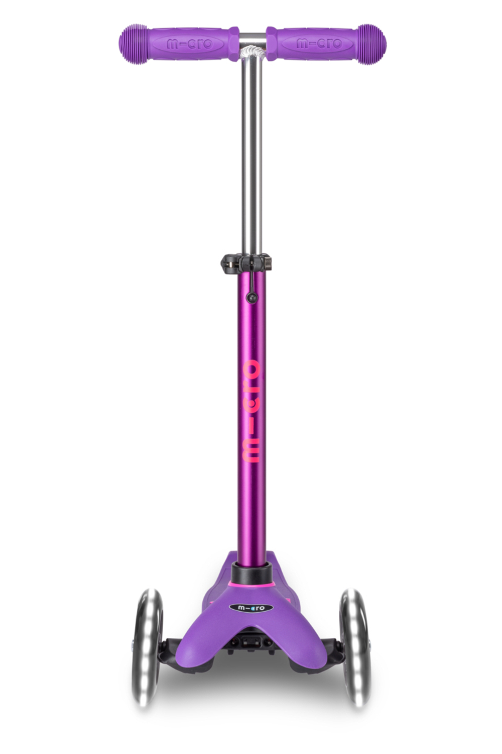 Самокат Mini Micro Deluxe LED Сиреневый/розовый