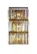 Бра светодиодное NewRgy W2821E/3A GOLD H+CLEAR, 3×10 Вт, золотое и прозрачное