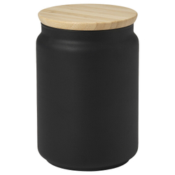 IKEA EKLATERA (ИКЕА ЕКЛАТЕРА) — Банка с крышкой, черная, 1,1 л