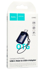 OTG Hoco UA46C Type-C (папа) на USB3.0 (мама) черный