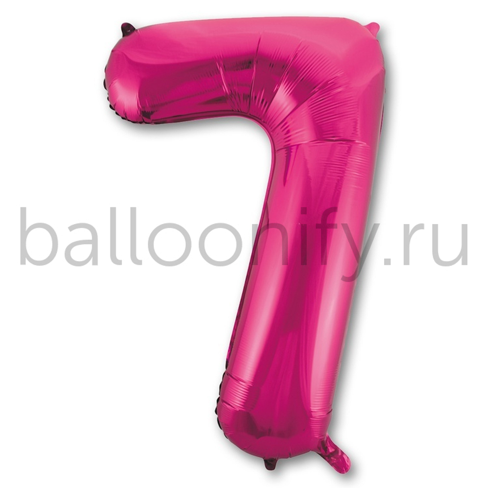 Шар ЦИФРА 7 Fuchsia 40" 102 см