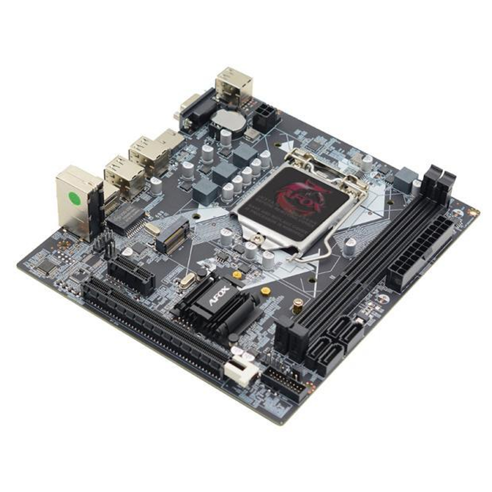 Материнская плата AFOX IH61-MA2-V3, Socket1155, mATX, Retail, 2xDDR3, PCIe2.0, 1xM.2, 100LAN, 8xUSB2, 2xUSB3, CPU TDP 95Вт, VGA, HDMI