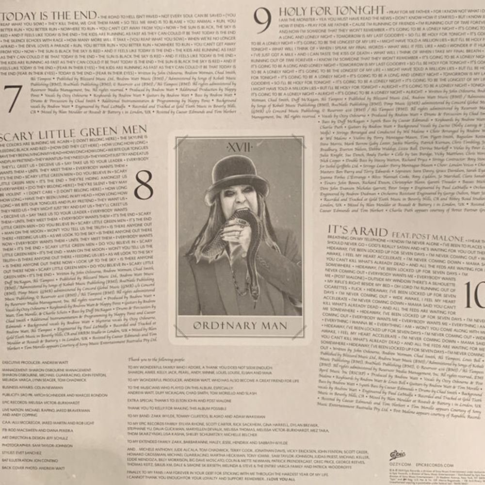 Ozzy Osbourne. Ordinary Man (LP) 2020 Оззи Осборн