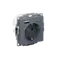 Розетка с USB A+C с заземлением и защитными шторками Systeme Electric AtlasDesign Грифель ATN000732