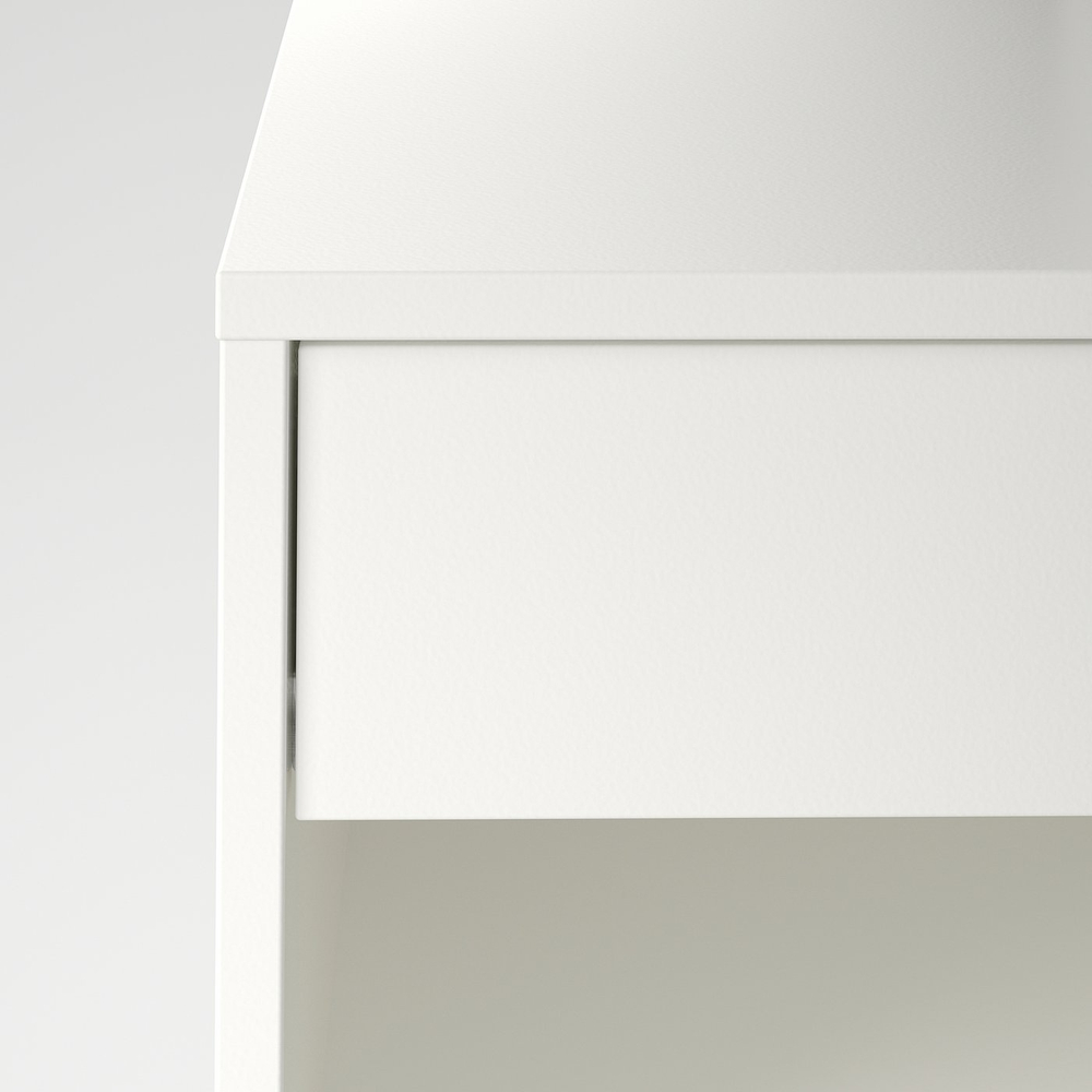 IKEA VIKHAMMER  (ИКЕА ВИКХАММЕР)  -  Прикроватный столик - белый 40х39 см