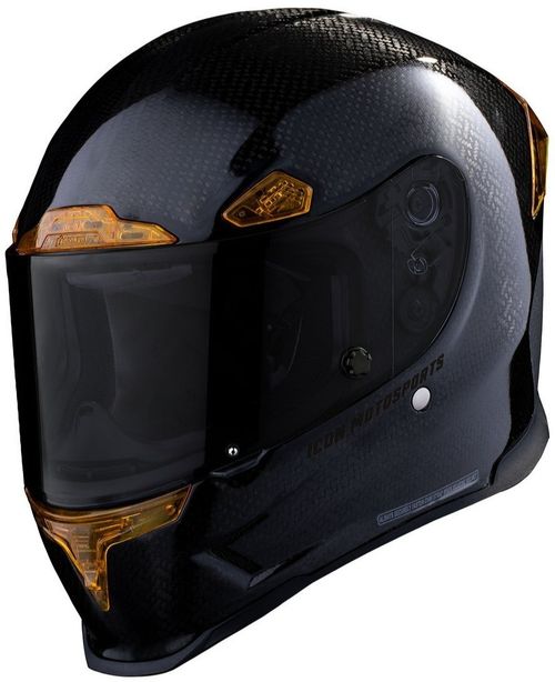 Купить Мотошлем Интеграл Icon Airframe Carbon 4Tress / Черно-желтый