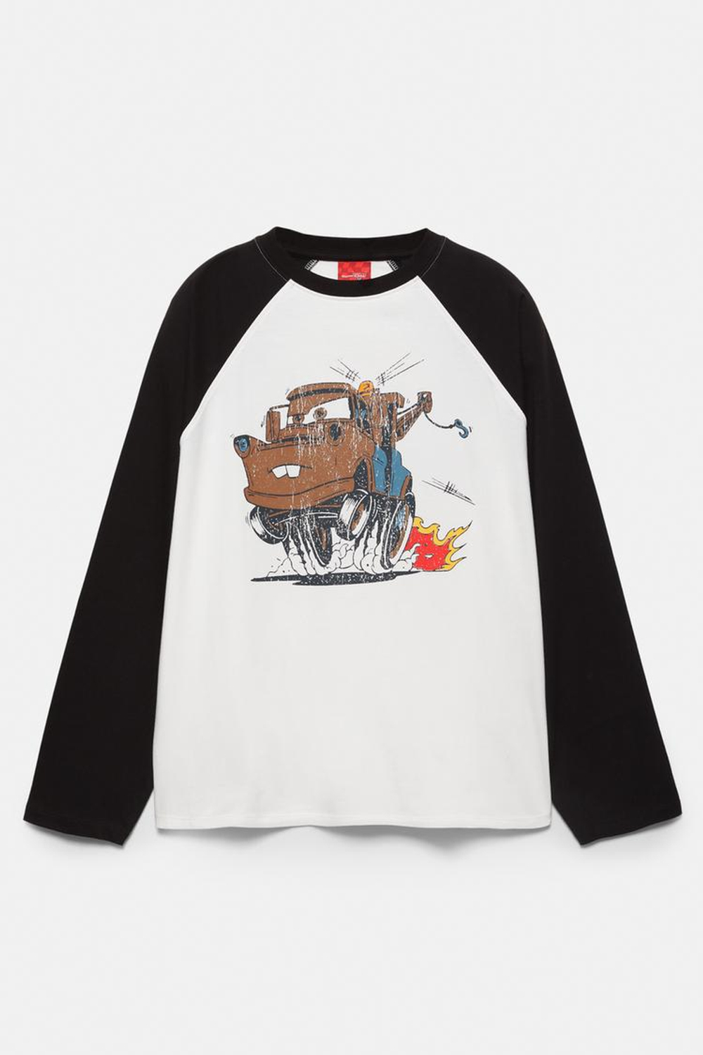 PULL&BEAR Футболка c принтом "Cars", желтовато-белый