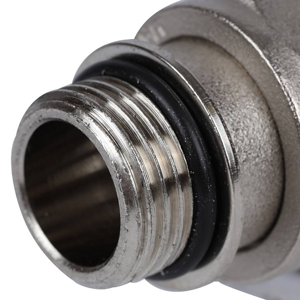 Клапан балансировочный угловой STOUT - 1/2" (ВР/НР-американка, PN10, Tmax 120°C, с самоуплотнением)
