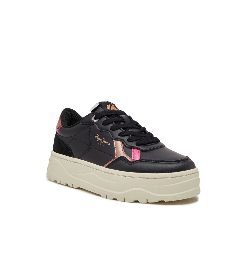 Кожаные кроссовки kore poppy Pepe Jeans London - черный(PLS31501)