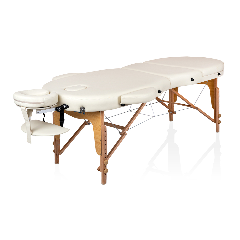 Массажный складной стол Mizomed Premium Oval 3 крем