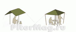Тент Tengu Mark 15T 5M X 4 NEW flecktarn [7180.5421]