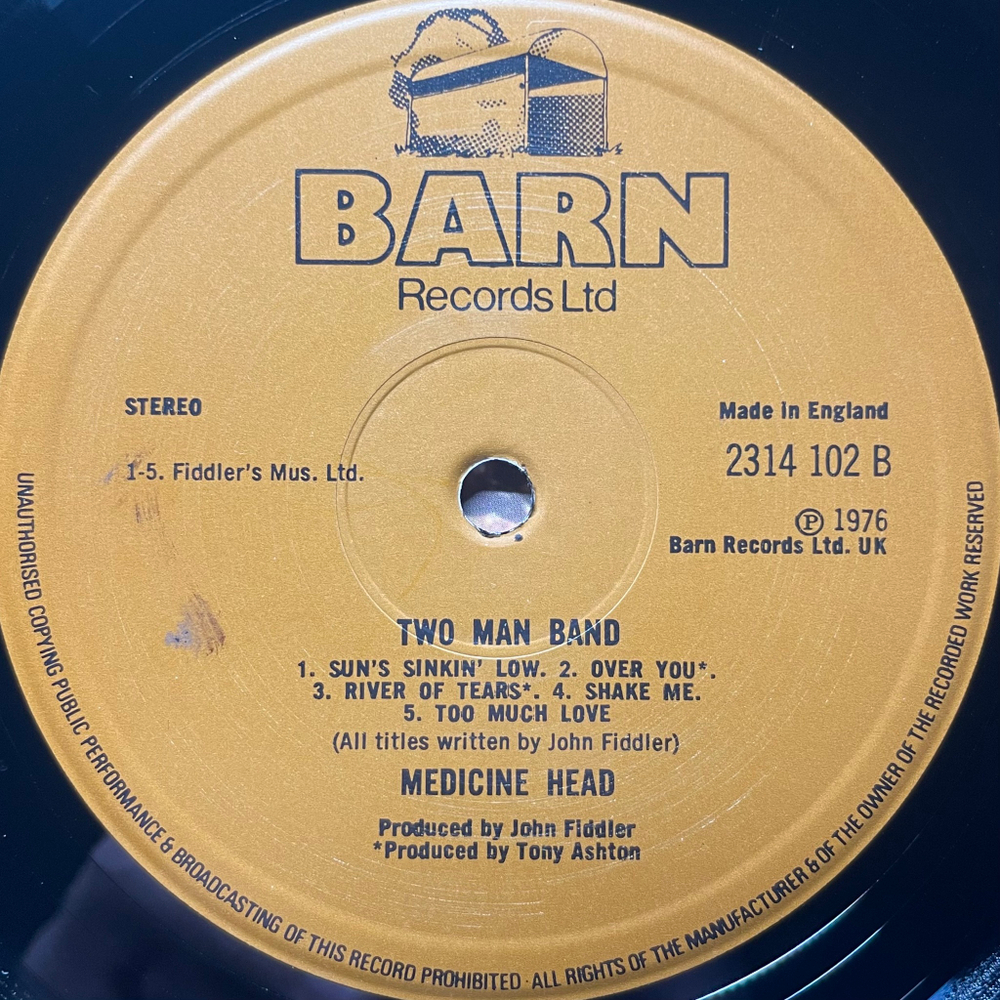 Medicine Head- Two Man Band (Англия 1976г.)