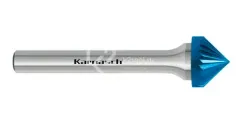 Борфреза твердосплавная Karnasch форма K, 3х3х3х38 мм, насечка HP-2, покрытие Blue-Tec, арт. 11.5110-005