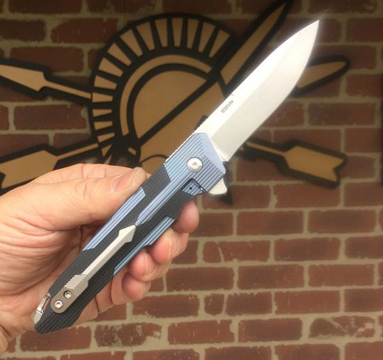 Складной нож Spartan Blades KRANOS-First production SB/SF6SWBLBK c клинком из стали CPM-S35VN, рукоять титан / G10