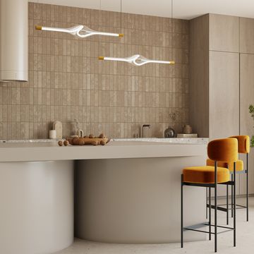 Подвесной светодиодный светильник 23W 3000K MOD290PL-L23BS3K латунь Loop Modern Maytoni