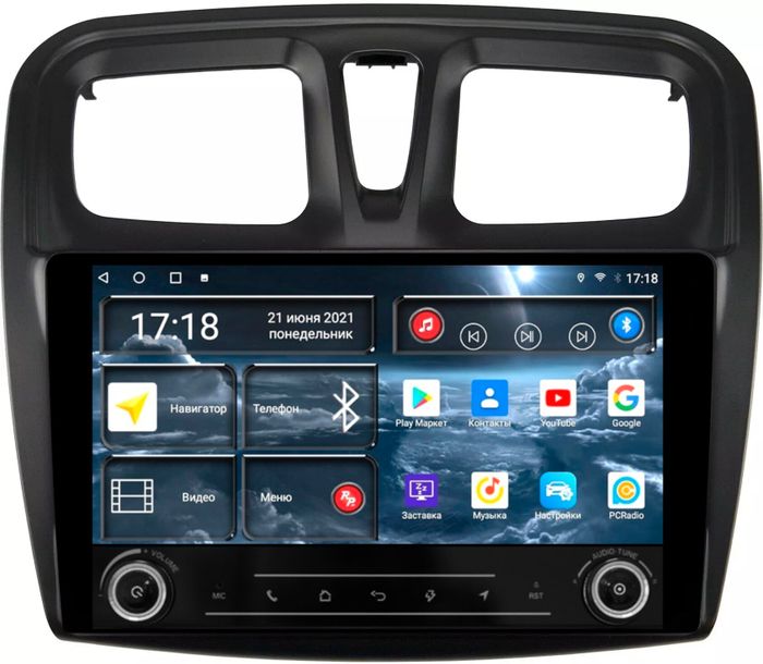 Магнитола для Renault Logan/Sandero 2014+ - Redpower K 158 Android 10, Быстрая, Hi-Fi звук, CarPlay, SIM-слот