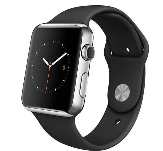 Часы смарт Apple Watch 42мм (черный полимерный)