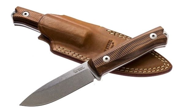 Цена наНож LionSteel Bushcraft-R, сталь Sleipner, Stone Washed, рукоять дерево