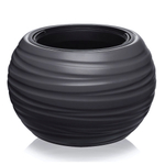Кашпо "Луна" V=36л D435 mm со вставкой V=9л цвет графитовый