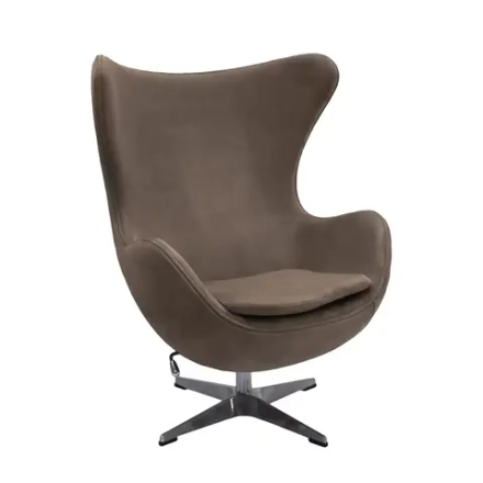 Кресло Bradex Home EGG STYLE CHAIR латте, искусственная замша FR 0647