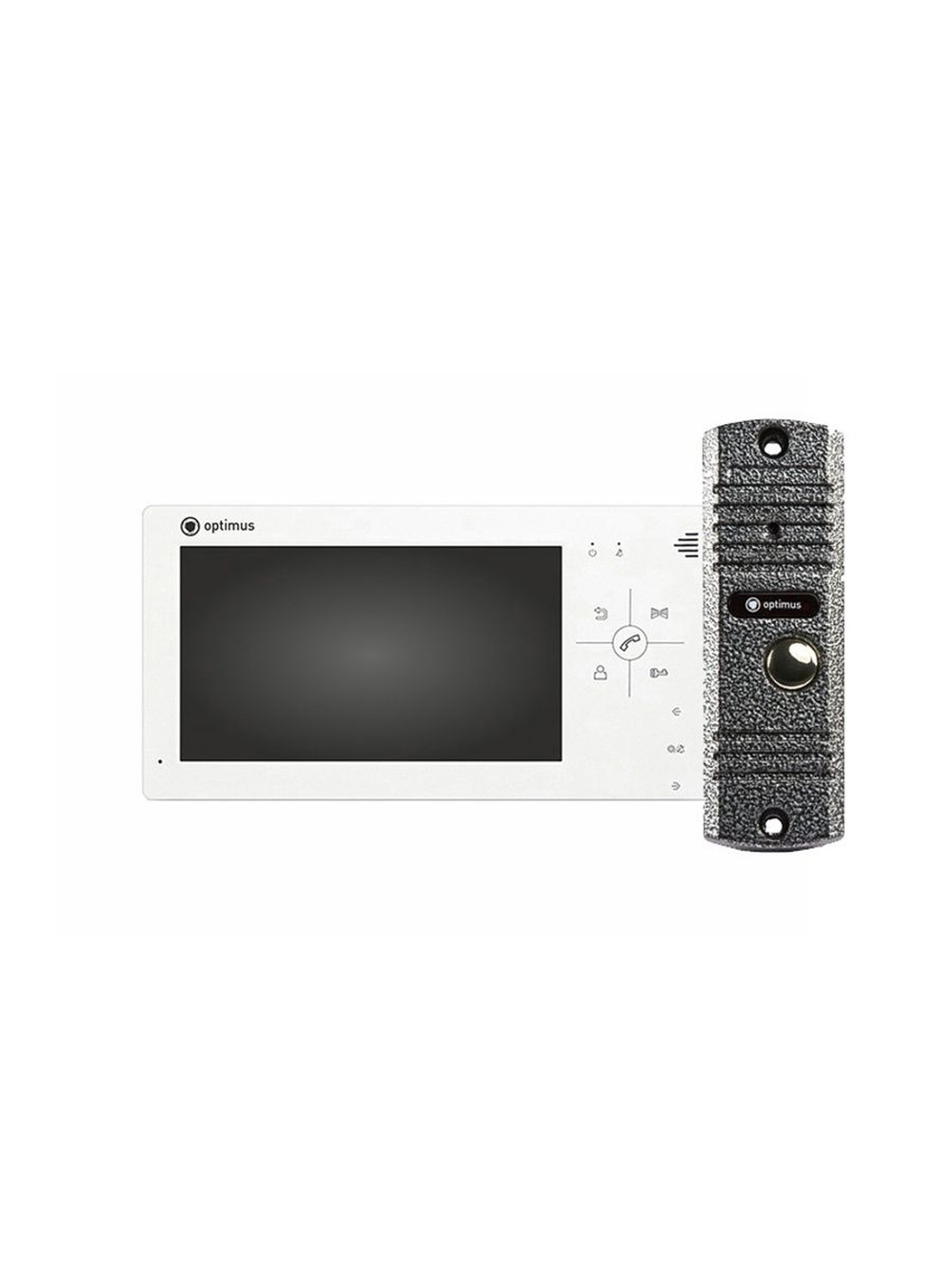 Комплект видеодомофона Optimus VM-7.0 + DS-700L (Серебро)
