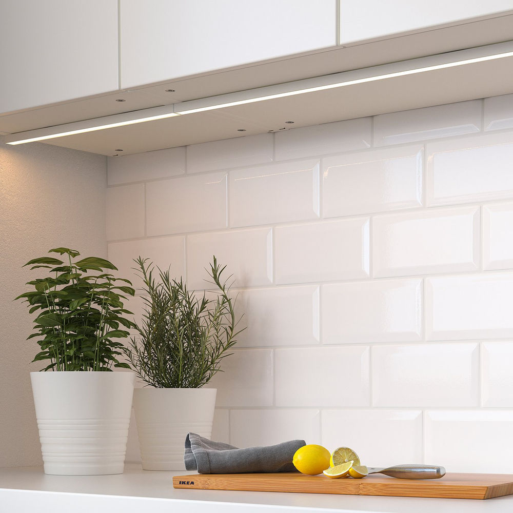 IKEA MITTLED  (ИКЕА МИТТЛЕД)  -  Светодиодная подсветка для кухни - диммируемая, белый 40 см
