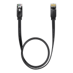 LAN кабель Baseus High Speed Six Types of RJ45 Gigabit Network Cable (Flat) - Black 1m
