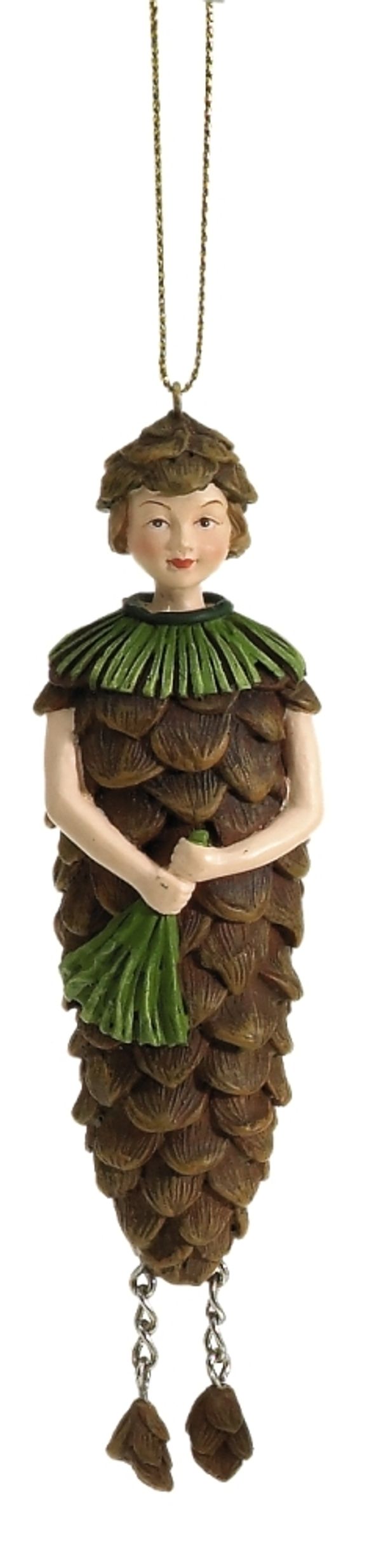 Фигурка декоративная Fiebiger Floristik: Blumenmädchen (цветочная фея) Ослинник l=12 см