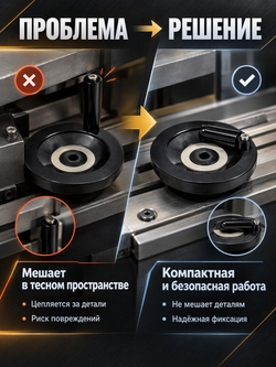 Маховик бакелитовый 80х10х3 мм цельнолитой