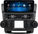 Магнитола для Toyota Highlander 2 (U40) 2007-2013 - Kuberg монитор 12.3" в стиле MERCEDES на Android 13, Быстрая, CarPlay, 4G SIM-слот