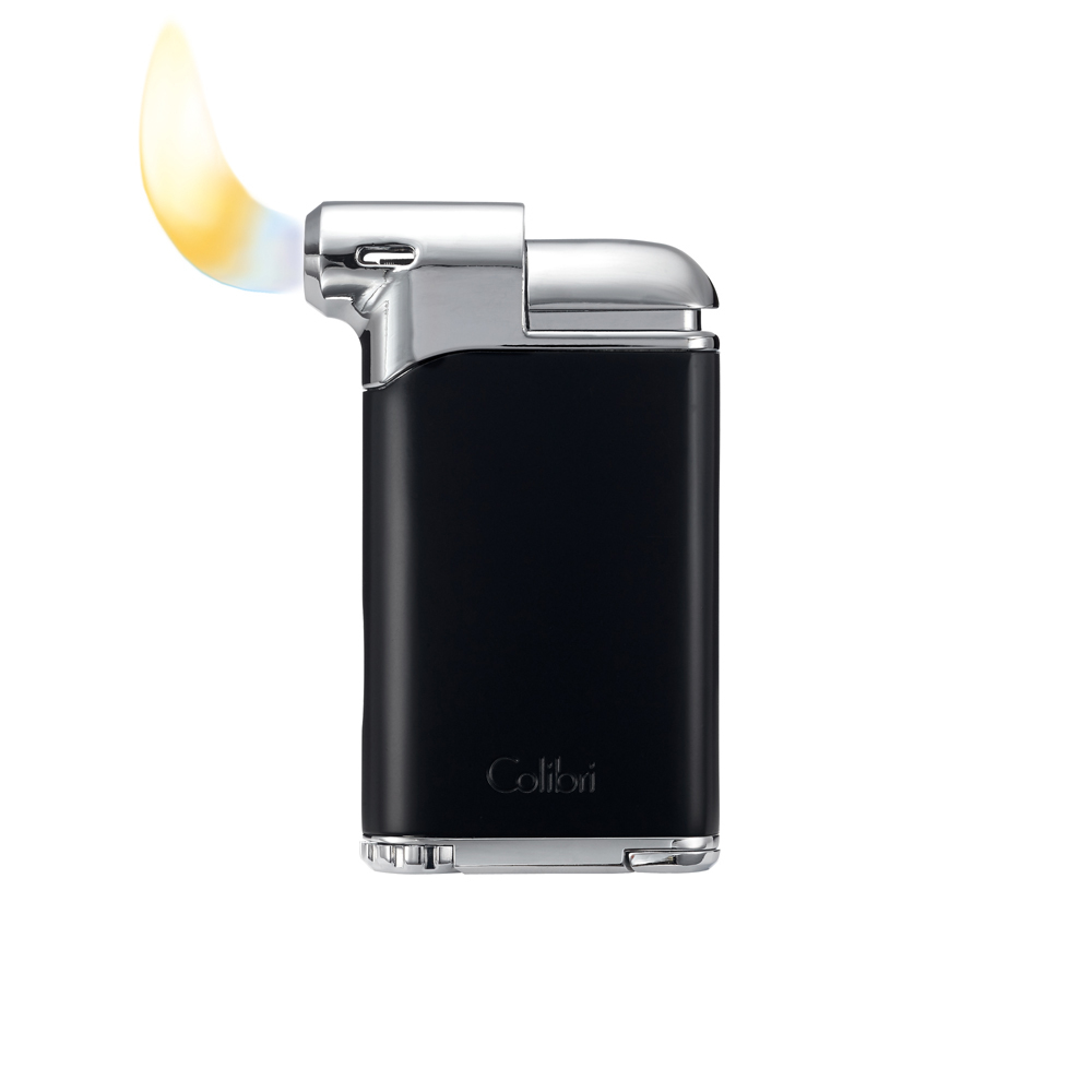 Зажигалка трубочная Colibri Pacific с тампером, матовый черный-хром
