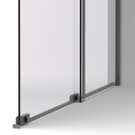 Душевая перегородка Vincea Волк-Ин (Walk-In) VSW-1WSL120CLGM, 1200*2000, вороненая сталь, стекло прозрачное