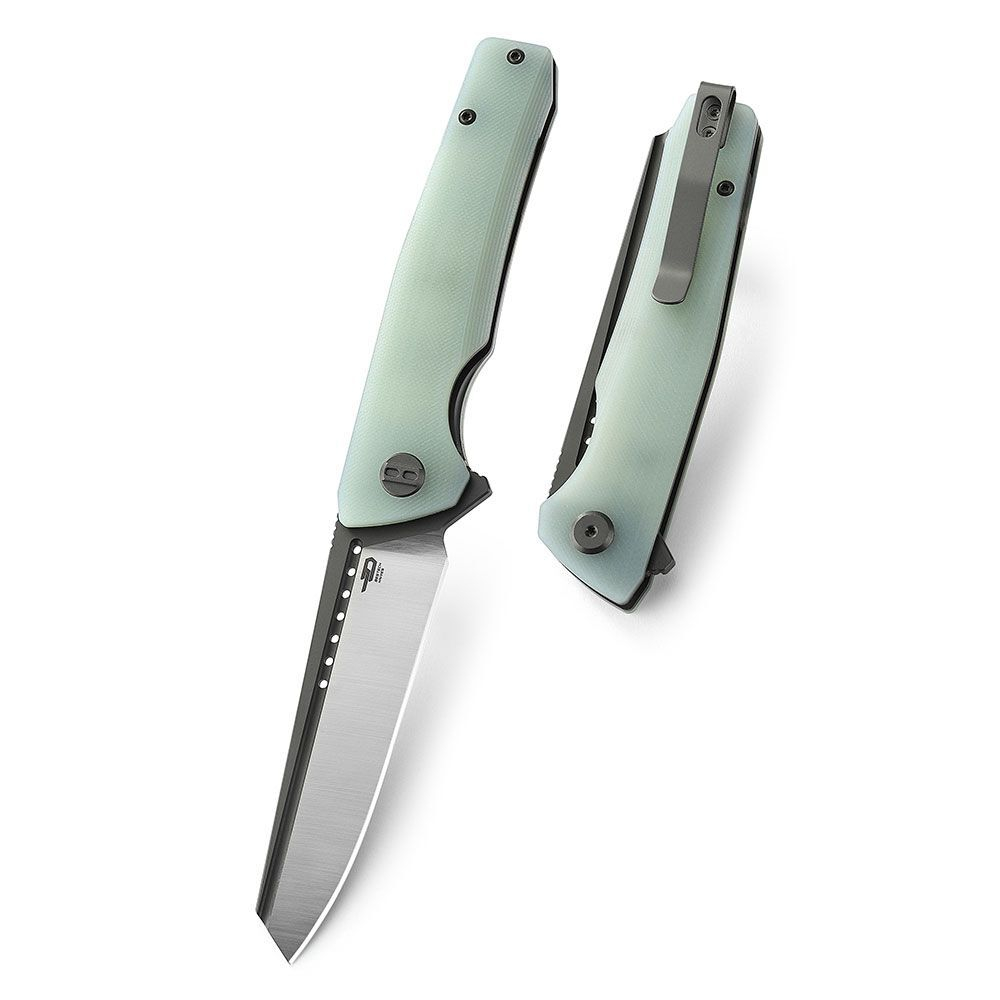 Нож складной Bestech Slyther сталь 14C28N, рукоять G10 прозрачная