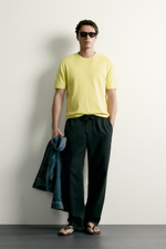 БРЮКИ RELAXED FIT ИЗ РЕЛЬЕФНОЙ ТКАНИ — ZARA · 4676/307