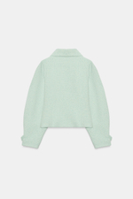 КУРТКА ИЗ РЕЛЬЕФНОЙ ТКАНИ НА МОЛНИИ — ZARA