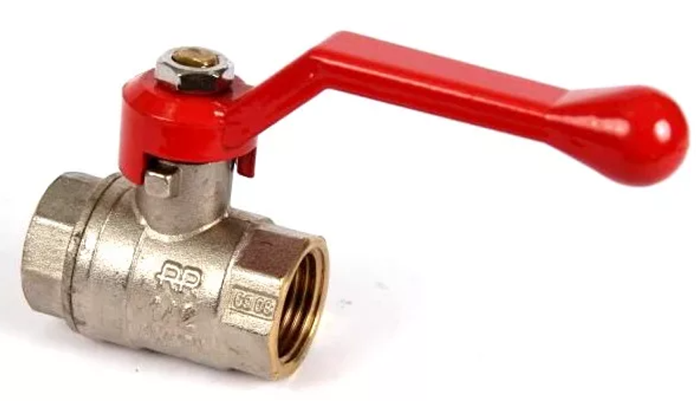 Кран шаровый 15 (1/2") ВВ рычаг (Италия)