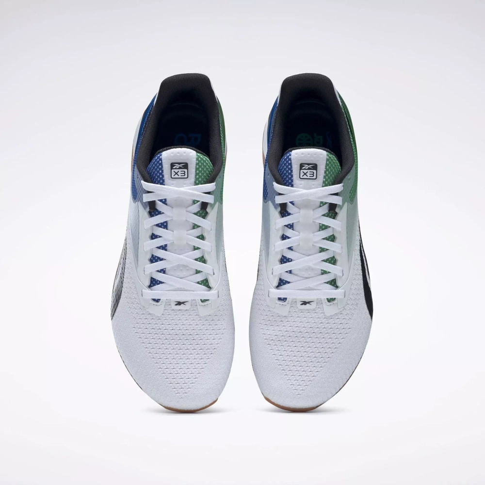 Кроссовки мужские Reebok Nano X3 (Сине-Зеленые)