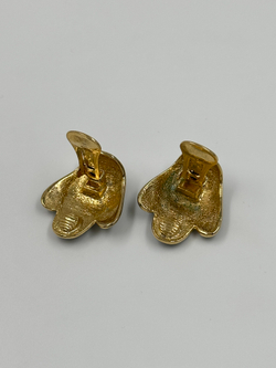 Клипсы с чёрной эмалью